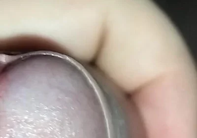 Close up Masturbation Uncut Cock and Cumshot