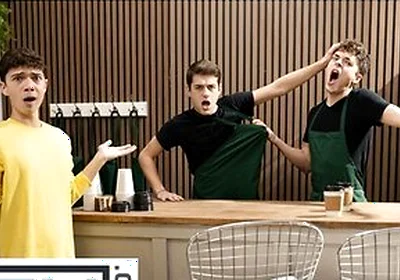 Men - Sam Ledger Asks Barista Joey Mills For Something Hot & Creamy So He Gets Cum All Over His Body