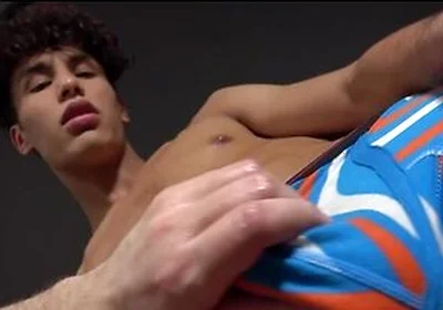 Cute Boy Fucks Strangers Hand Wiht Big Cock