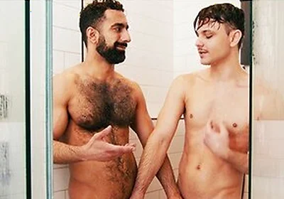 Roommates Enzo Muller & Ali Rushs Shower Jerk Off Together Excuses Lead To Hot Sex