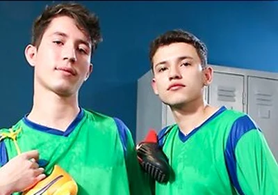 Teammates Jake Lotti & Loick Gauthier Get Wild In The Locker Room After Sweaty Workout