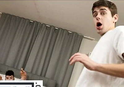 Men - Hatler Gurius Self Fucks His Hole, Then His Roommate Joey Mills Walks In To Help Him