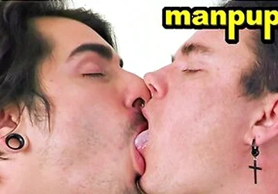Leo Blue And Johnny Mercy Like Sucking Each Others Tongue