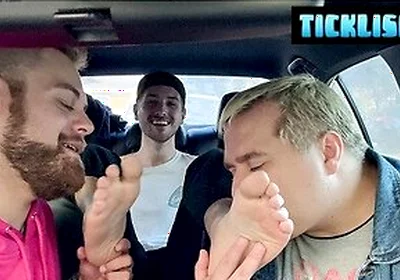 Dimitri Hops In For Some Foot Action With Matt And Ryder