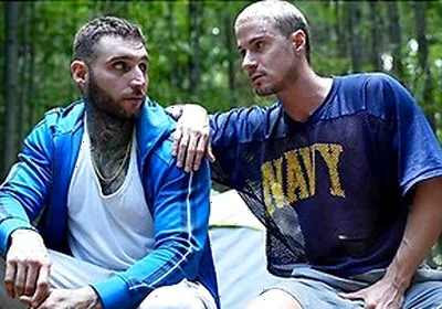 Curious Str8 Hunks Skyy Knox & Tony Dangelo Fuck In The Woods - French Subtitles
