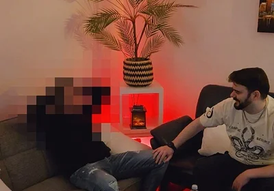 Straight Divorced Uber Driver Comes Back for Help and a Discreet Couch Visit