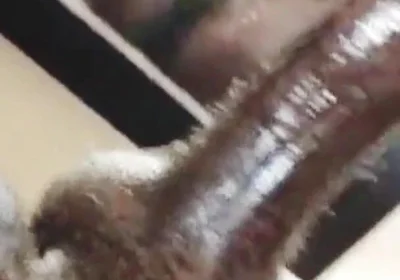 Straight BBC Plays with Ass and Cums in Mirror