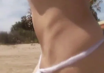 Running up to the Fishermen in Sheer Thongs, I Know It Makes Them Nervous