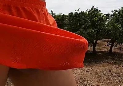 My Cock Manages to Stick Out of My Short Shorts, People See It