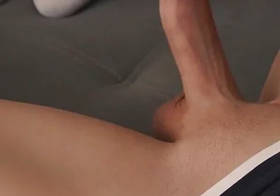 Straight Stepdaddy Squeezes Thick Cock, Intense Masturbation with Loud Moans & Hard Orgasm