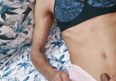 Sissy Crossdresser Stealing and Cumming in Mommy's Silk Satin Panties