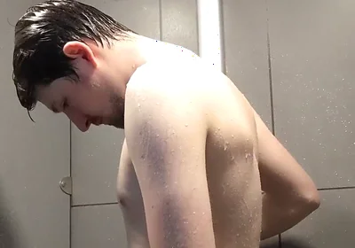 Showering at the gym