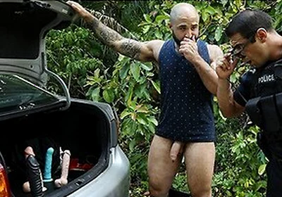 Atlas Grant Reveals His Sex Toys And Hard Dick To Police Officer Draven Navarro
