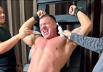 Bondaged Hunk Braden Charron Got Tickled By Dan Edwards
