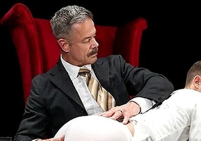 Sexy Mustached Dilf Reece Scott Spanks Hot Cute Twink