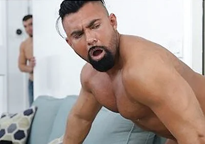 Steven Roman Pleasures Himself With A Dildo When His Roommate Jeremy Spreadums Catches Him