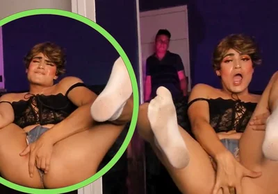 Neighbor Touches Apartment While Femboy Is Touching