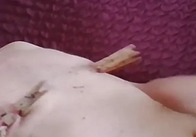 Nipple Suckers Bob and Jerk off with Clamps
