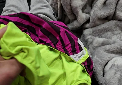 Cum in the Gusset of Nike Tempo Shorts