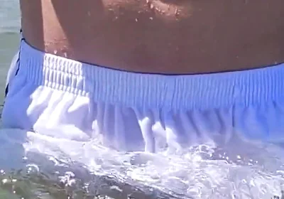 People on the Beach Freak Out When I Get Wet in Shorts