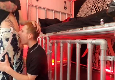 Skinhead boys boots and cock sucking face cum