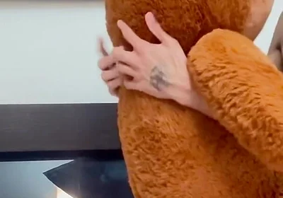 I Put the Teddy Bear on All Fours and Came on Top of It