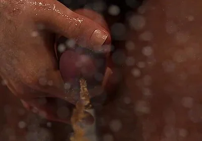 Stepdaddy May Love - Hunk Daddy's Golden Shower & Sloppy Blowjob for Twink in Steamy Shower