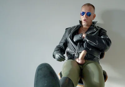 Leather Lycra Hunk 7