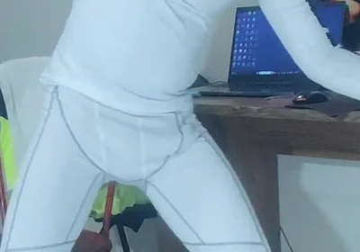 I Cum on Compression Wear