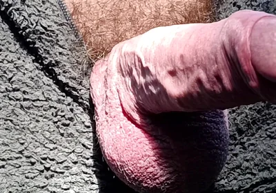 Outdoor Cruising Big Uncut Cock Woodland Onesie Wanking, Edging, Close up Moaning Creamy Cum