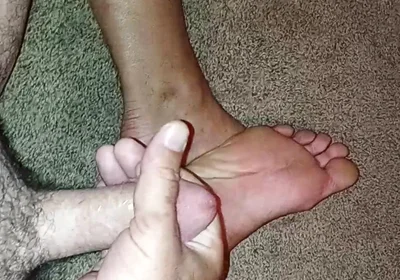 Jerked off on to My Feet