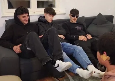 Master sneaker socks feet party