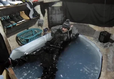 Wet skater boy david