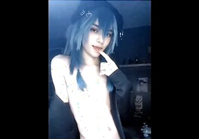 Gay Femboy Play With His Tummy & Dick