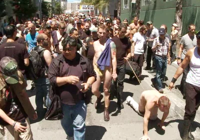 Cody Allen Bound in Public