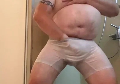 Wet White Clothes Shower One