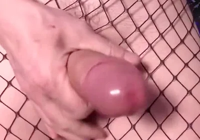Sissy Femboy with a Big Dick Cums for You and Plays with His Cum