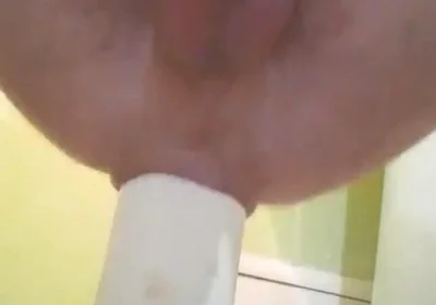 Male Squirt From Hard Anal Fisting with a Bottle. I Moan From Anal Pleasure