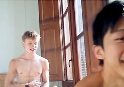 Hung College Twink Fucks Asian Jock Hole With Tyler Wu