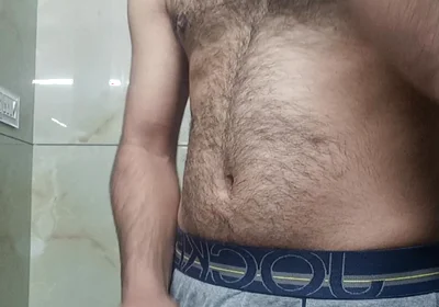 Indian Rajasthani Desi Man Enjoy Shower and Masterbation Show with Neighbour Police Officer