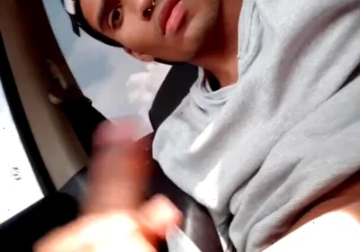 I Get Horny in the Car and Masturbate While Others Pass by