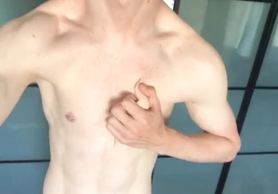 Fit Boy Empties His Uncut Dick