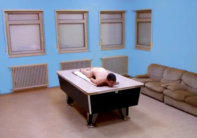 Naked Table Hump Masturbation