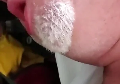 Bear Sucks BBC and Cums