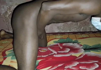 African Black Guy Showing His Masturbation Might