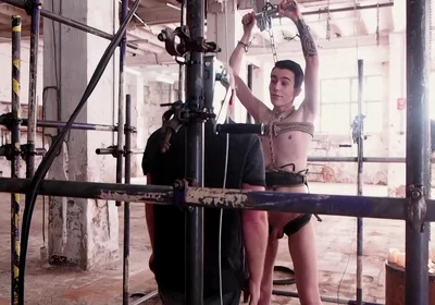 Blonde Skinny Twink Tied Up And Waxed By His Dominant Master