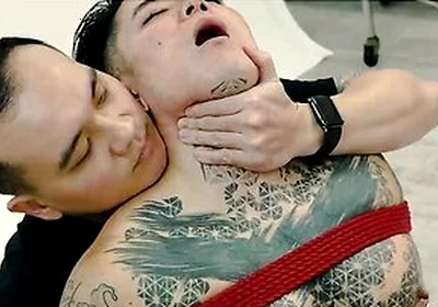 Bound Yoshi Kawasaki Enjoys Extreme Shibari Session