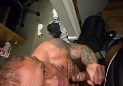 BBC Sucked off by Straight Mate