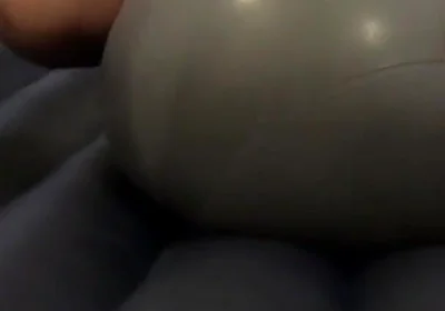 Fuck gimnastic ball on air matress