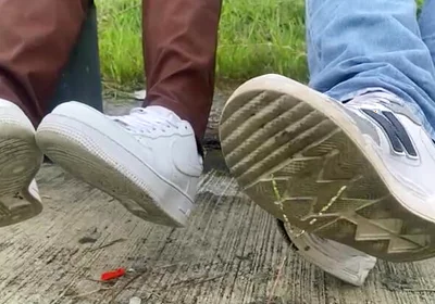 We Leave the Office and Stay in a Park Because Our Feet Sweat a Lot